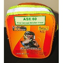 ASE60 FIRE ESCAPE SMOKE HOOD - 60 MINUTE - SOFT TRAVEL CASE